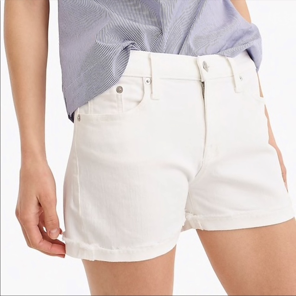 J.Crew White Jean Shorts.